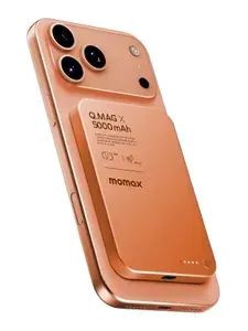 Магнитный внешний аккумулятор Momax Q.Mag X Magnetic 5000 mAh (Gen 2) - оранжевый