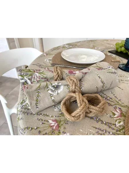 Laconismo Кольца для салфеток из джута, 4 шт