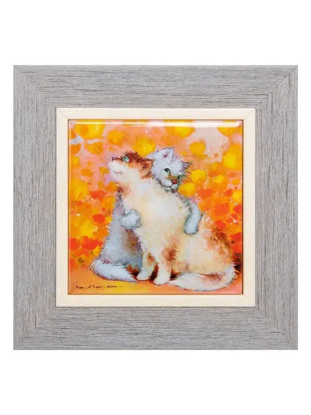 Artangels Панно керамическое "Зайчики" 10х10