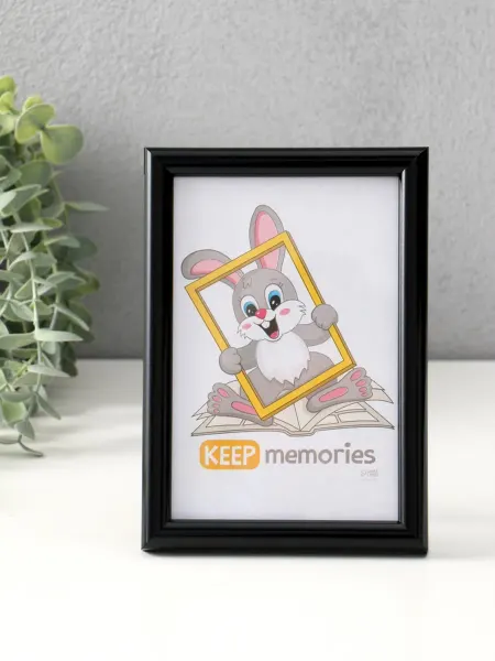 Keep memories Фоторамка 10х15 см Радуга, пластик, чёрный, 2 шт