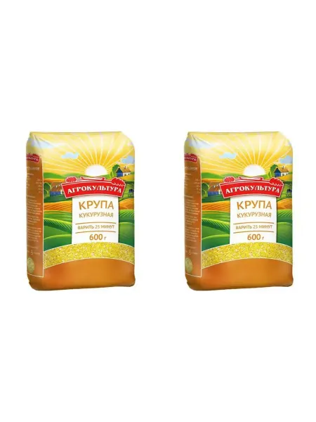 Агрокультура Крупа кукурузная 600 г 2 уп