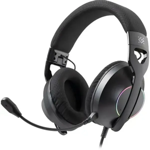 Defender Наушники Игровая гарнитура Weaver Черный, RGB, провод 2 м 62540