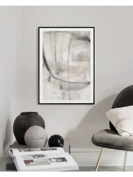 Onllyart Постер 21x30 абстрактные оттенки серого №1