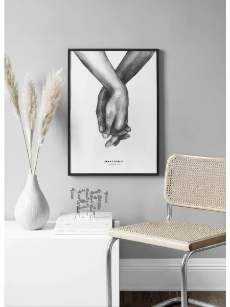 Onllyart Постер 21x30 Акварельные руки личные