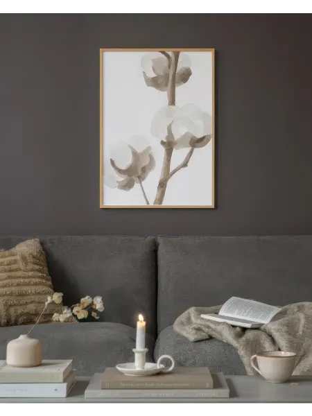 Onllyart Постер 21x30 цветы хлопка акварелью