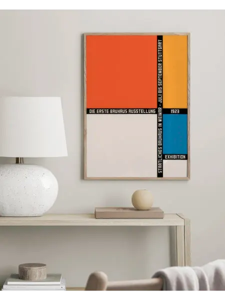 Onllyart Постер 21x30 геометрические цветные блоки Баухаус