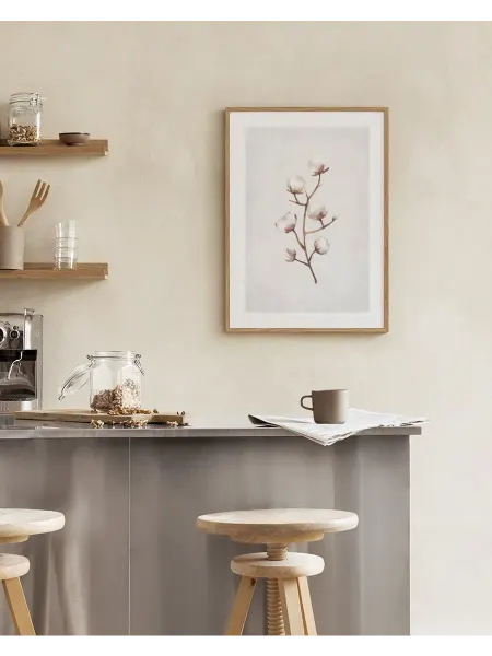 Onllyart Постер 21x30 ветка замороженного хлопка