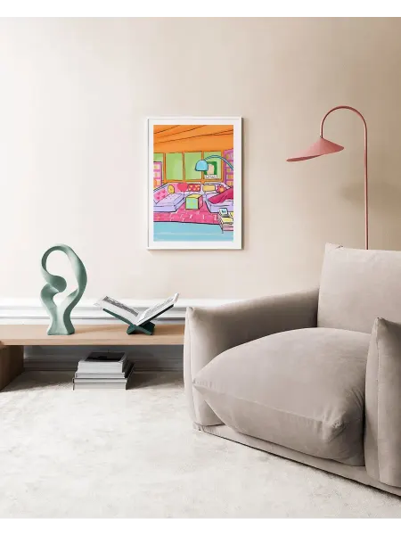 Onllyart Постер 21x30 красочная гостиная