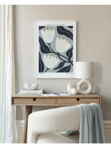 Onllyart Постер 21x30 графические цветы №1