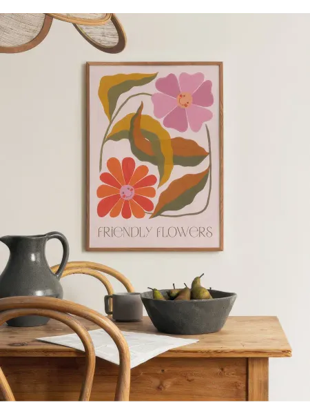 Onllyart Постер 21x30 дружелюбные цветы