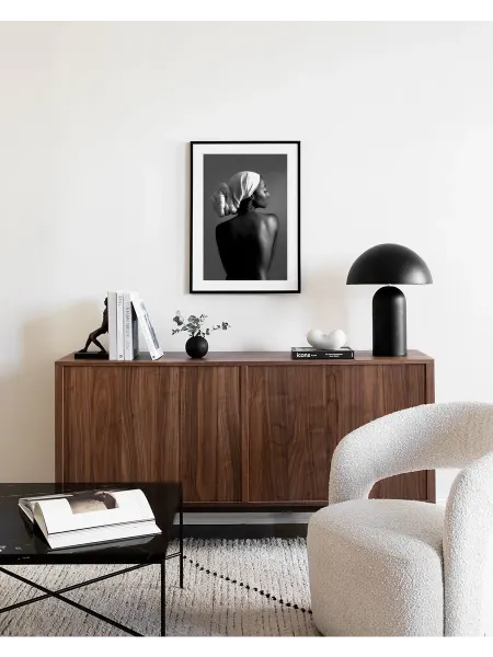 Onllyart Постер 21x30 женщина в белом шарфе
