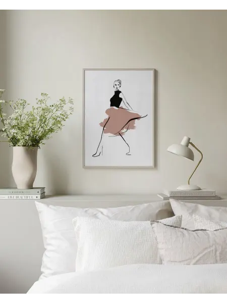 Onllyart Постер 21x30 Иллюстрация розовой юбки