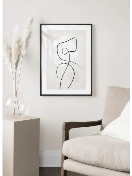 Onllyart Постер 21x30 искусные линии №4