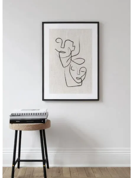 Onllyart Постер 21x30 Линия текстуры лица