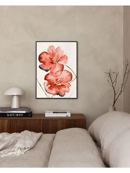 Onllyart Постер 21x30 Мягкие красные цветы