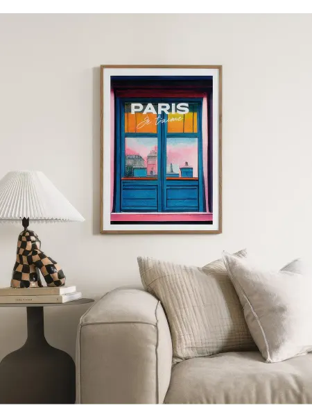 Onllyart Постер 21x30 Парижское окно