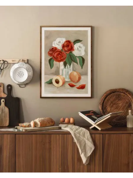 Onllyart Постер 21x30 Цветы и персики