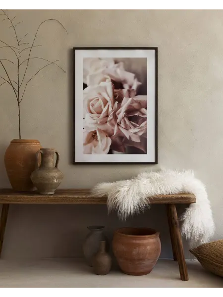 Onllyart Постер 21x30 пыльно-розовые розы №1
