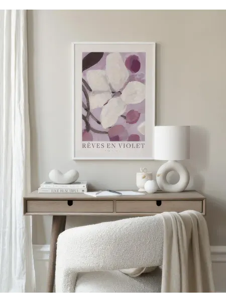 Onllyart Постер 21x30 реверс фиолетового цвета
