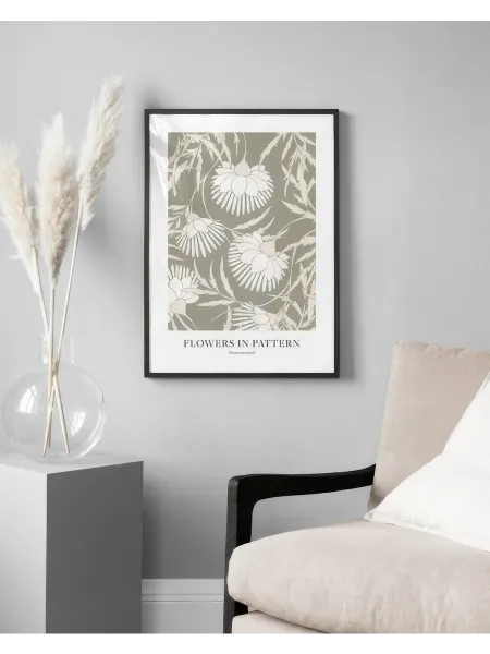Onllyart Постер 21x30 цветы в узоре