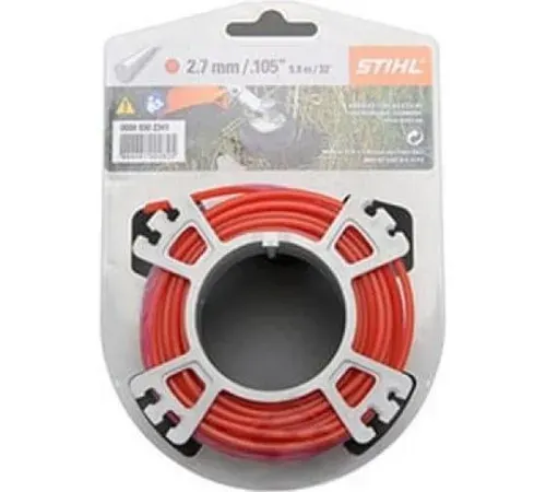 Леска для триммера, Леска STIHL круглого сечения Ø 2.7 mm x 9 m red