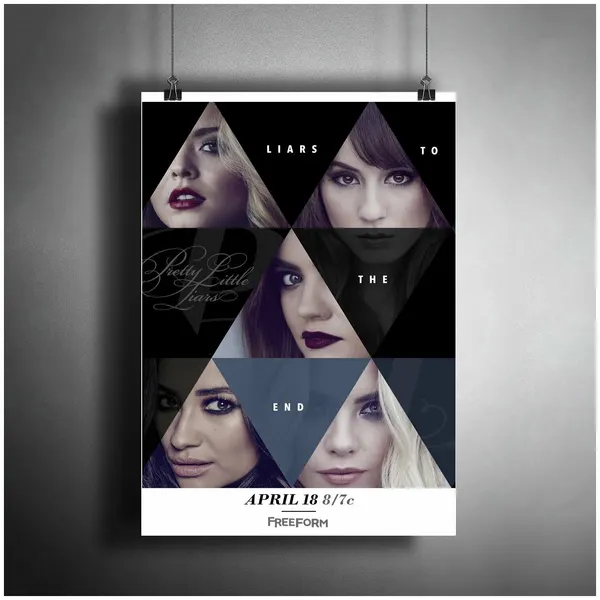 Постер плакат для интерьера "Сериал: Милые обманщицы. Pretty Little Liars" / Декор дома, офиса, комнаты, квартиры, детской A3 (297 x 420 мм)