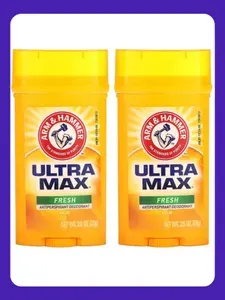 Arm & Hammer, UltraMax, твердый дезодорант-антиперспирант, свежий, 2 упаковки по 73 г