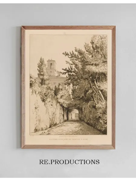 Re.productions Постер Entrée de la Villa Medicis, Académie - Isidore Pils