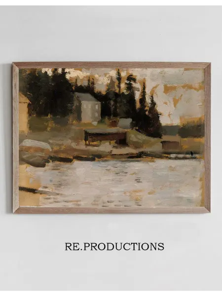Re.productions Постер Landscape Sketch from Hamari - Albert Edelfelt