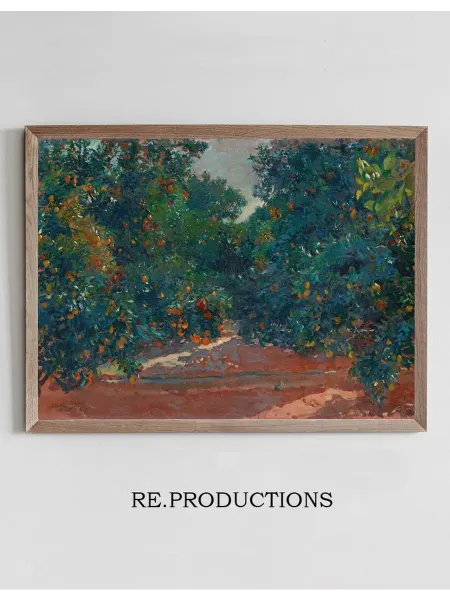 Re.productions Постер Naranjos De Alcira (Orange Trees - Joaquín Sorolla