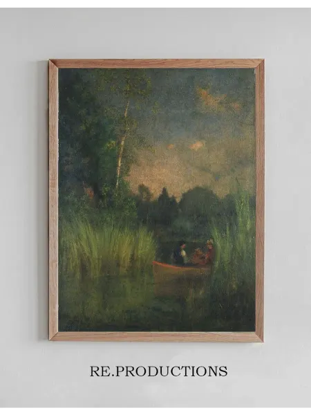 Re.productions Постер Dusk in the Rushes (Alexandria Bay) - George Inness