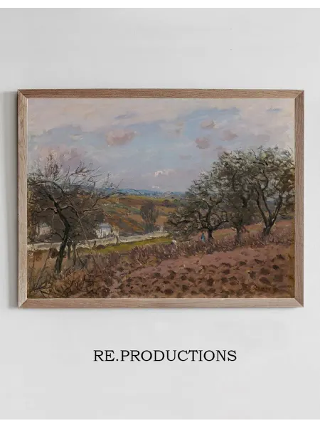 Re.productions Постер Bougival - Alfred Sisley