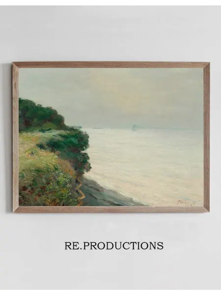 Re.productions Постер La falaise de Penarth - Alfred Sisley