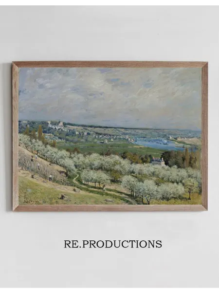 Re.productions Постер The Terrace at Saint-Germain, Spring - Alfred Sisley