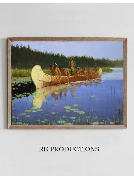 Re.productions Постер Radisson and Groseilliers - Frederic Remington