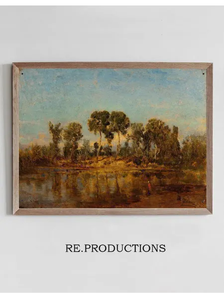 Re.productions Постер Le Rhône Entre Arles Et Avignon - Félix Ziem