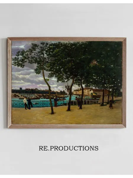 Re.productions Постер View of the Seine, Paris - Armand Guillaumin