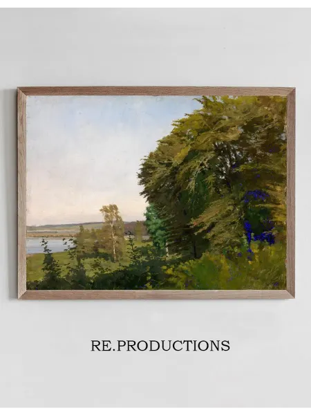 Re.productions Постер Landschaft aus Schleswig-Holstein - Gustav Kampmann