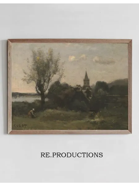 Re.productions Постер Ennery near Auvers - Jean-Baptiste-Camille Corot