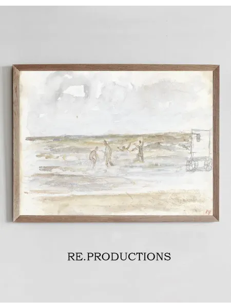 Re.productions Постер Baders in zee en een strandkoets - Jozef Israëls