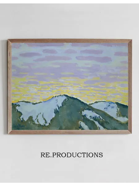 Re.productions Постер Verschneite Berggipfel in der - Koloman Moser