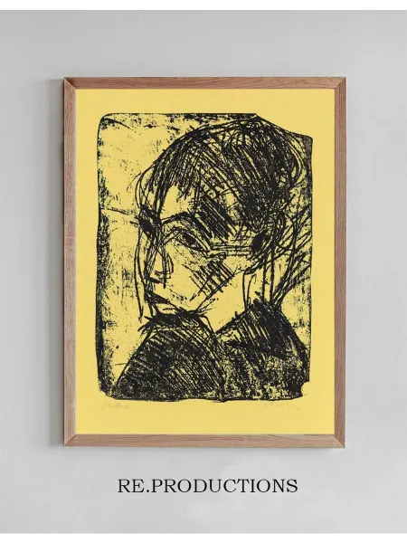 Re.productions Постер Porträt Frau Bluth - Ernst Ludwig Kirchner