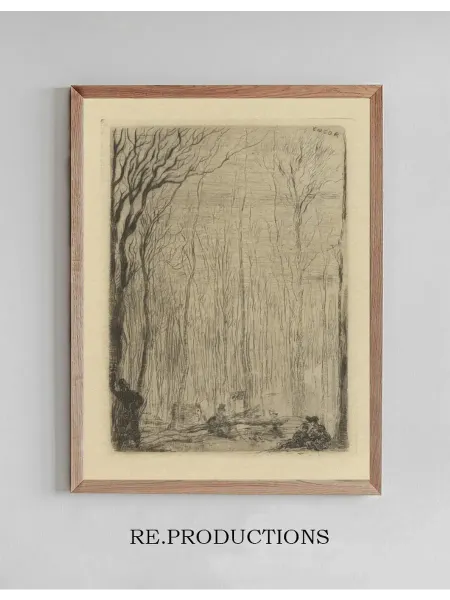 Re.productions Постер Bosgezicht te Groenendaal - James Ensor