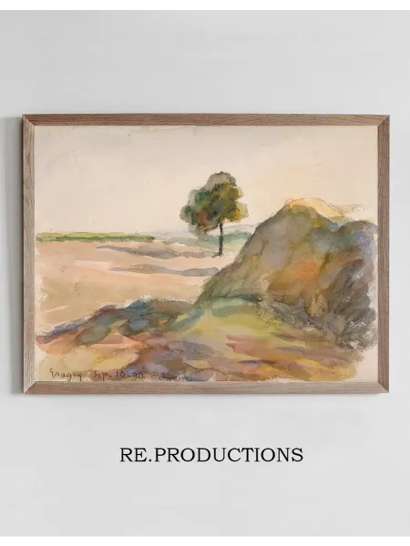 Re.productions Постер Paysage (Eragny) - Camille Pissarro