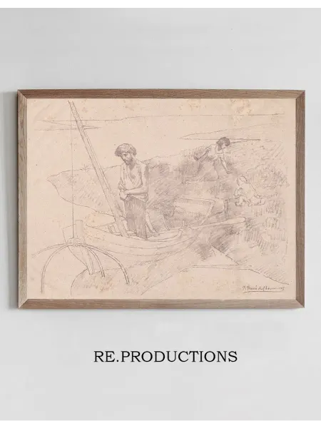 Re.productions Постер The Poor Fisherman - Pierre Puvis de Chavannes