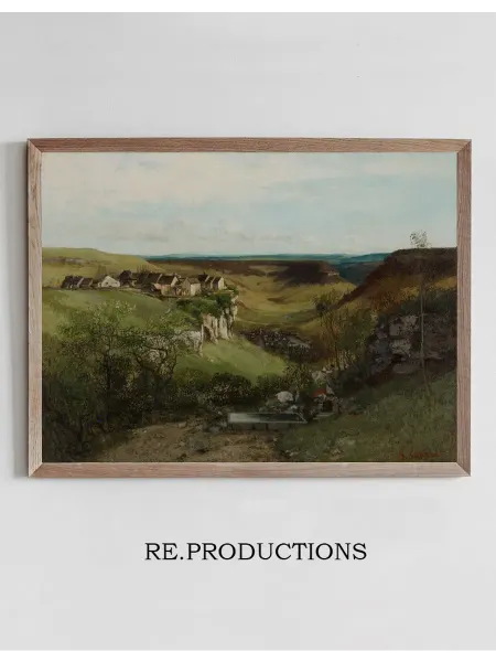 Re.productions Постер Château d’Ornans - Gustave Courbet