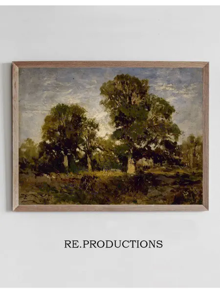 Re.productions Постер Les Chênes - Félix Ziem