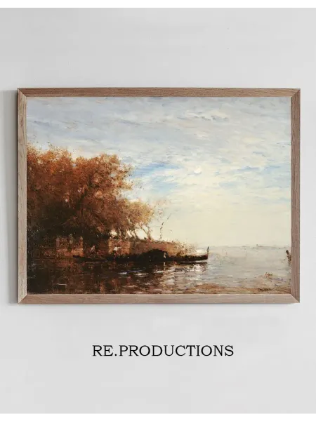 Re.productions Постер Venise, Le Jardin Français Au Clair De - Félix Ziem