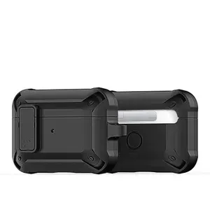 Чехол с замком для наушников AirPods Pro 2, черный цвет, серия PECO Series Case от Dux Ducis
