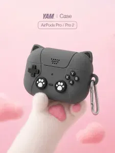 Чехол для наушников AirPods Pro или Pro 2 силиконовый c карабином